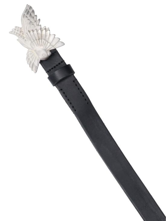 26SS 아워레가시 가죽 벨트 A2268DOOILY BLACK LEATHER Black - OUR LEGACY