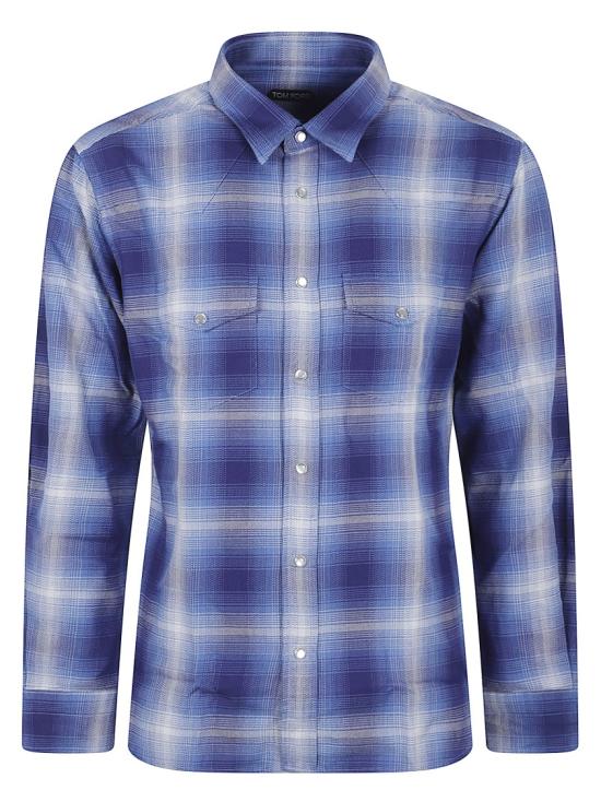 26SS 톰포드 긴팔 셔츠 HDS001FMC305UUC Blue