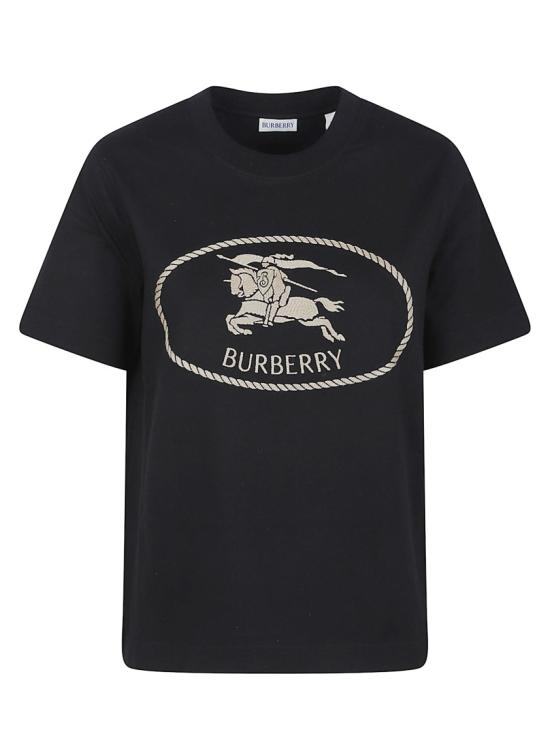 26SS 버버리 나이트 스탬프 코튼 티셔츠 8111658 A1189 Black