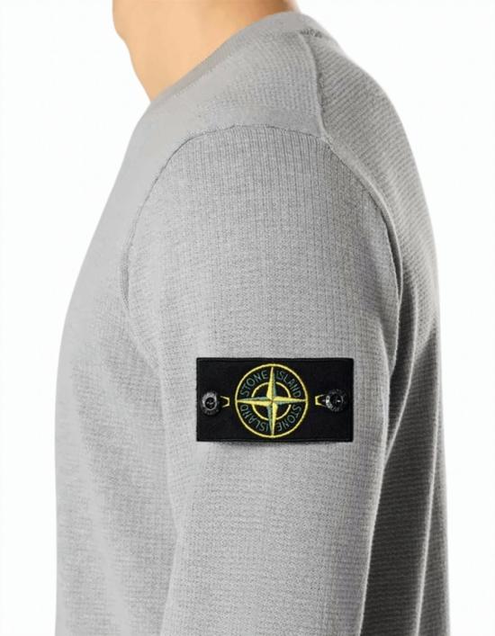 26SS Stone 긴팔 티셔츠 5100023 Grey - STONE ISLAND