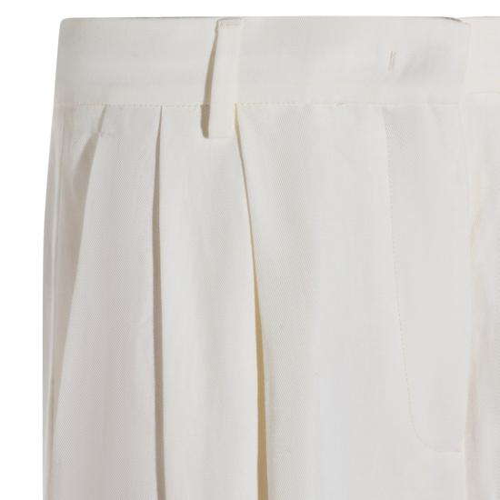 26SS 파비아나 필리피 플루이드 린넨 비스코스 버뮤다 쇼츠 PAD276F794M1500145 White - FABIANA FILIPPI