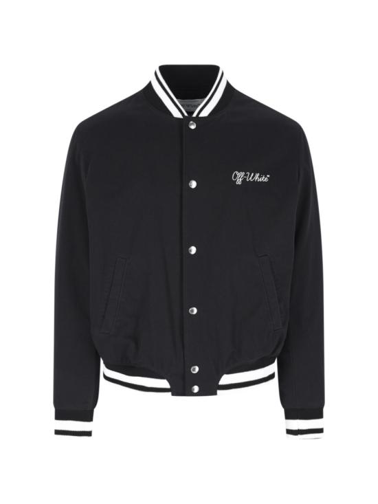 26SS 오프화이트 자켓 OMEH05FC99FAB0011001BLACK WHITE
