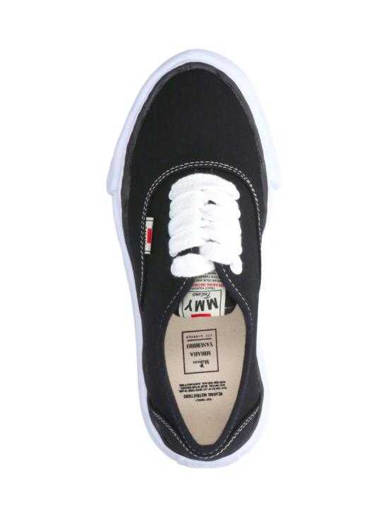 26SS 메종 미하라 야스히로 베이커 OG 솔 캔버스 로우 컷 A02FW704BLACK - MAISON MIHARA YASUHIRO