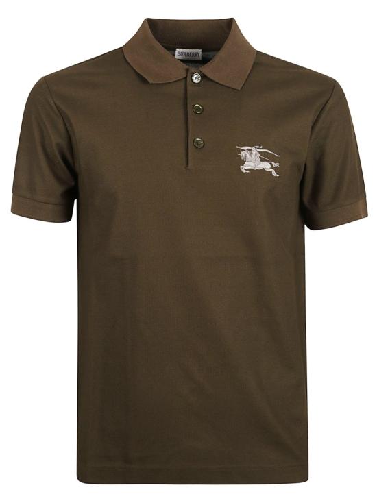 26SS 버버리 메탈릭 EKD 코튼 폴로 셔츠 8119010 B9720 Black