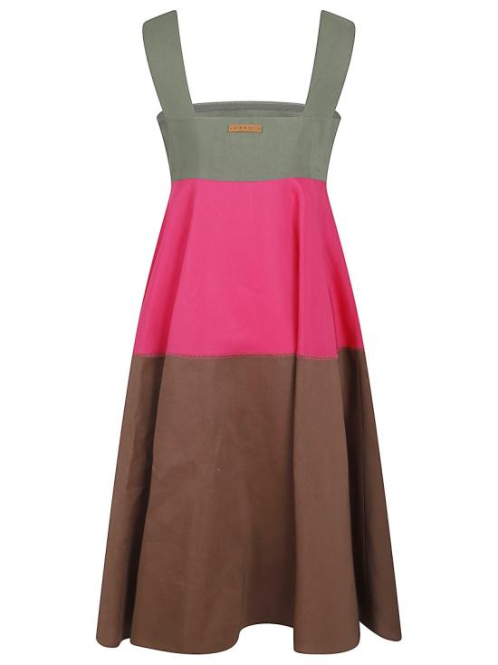 26SS 마르니 미디 원피스 ABMA1532QXTR01500M37 Brown - MARNI