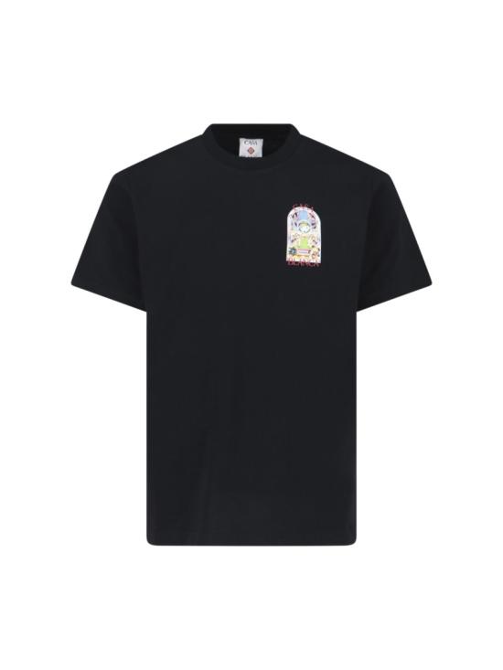 26SS 카사블랑카 반팔 티셔츠 M SS26 JTS 001 09TENNIS LANDSCAPE Black