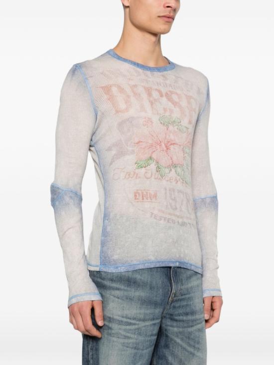 26SS 디젤 반팔 티셔츠 A22442 0HGCN 8MMA White - DIESEL