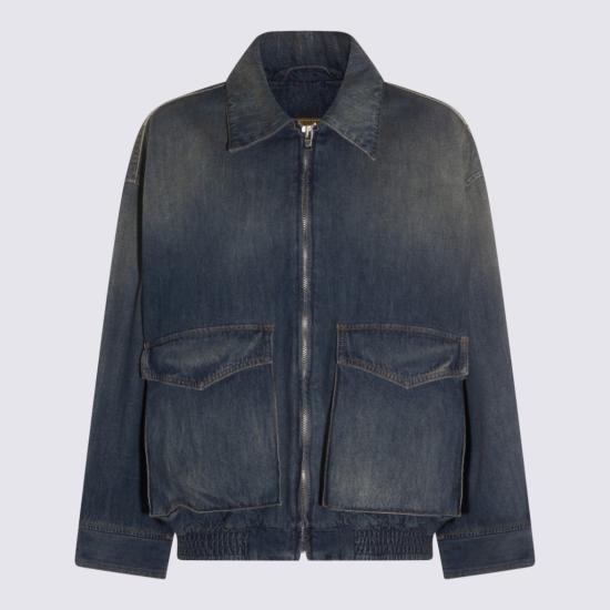 26SS MM6 메종마르지엘라 데님 자켓 S52AM0348M30055961 Blue - MM6 MAISON MARGIELA