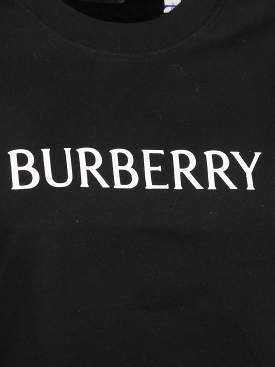 26SS 버버리 로고 코튼 티셔츠 8118977 A1189 Black - BURBERRY