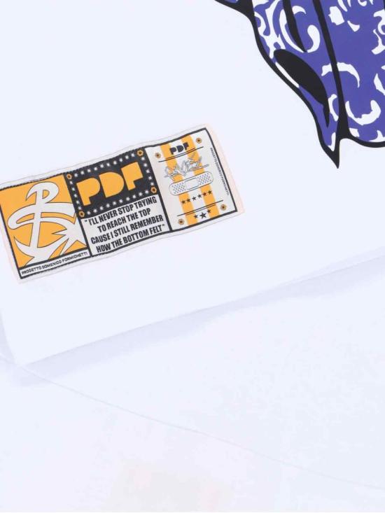26SS 피디에프 반팔 티셔츠 DFM54038TJ101DEAD White - PDF