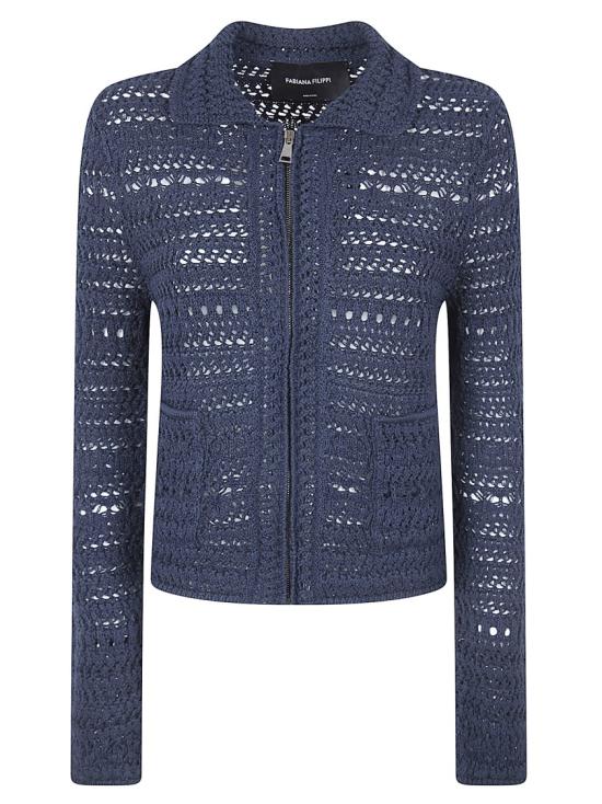 26SS 파비아나 필리피 시퀸 장식 울·코튼 재킷 GCD266F204L7355146 Grey