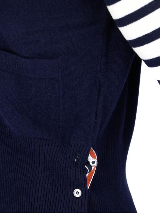 26SS 톰브라운 가디건 MKC001A 00011415 Blue - THOM BROWNE