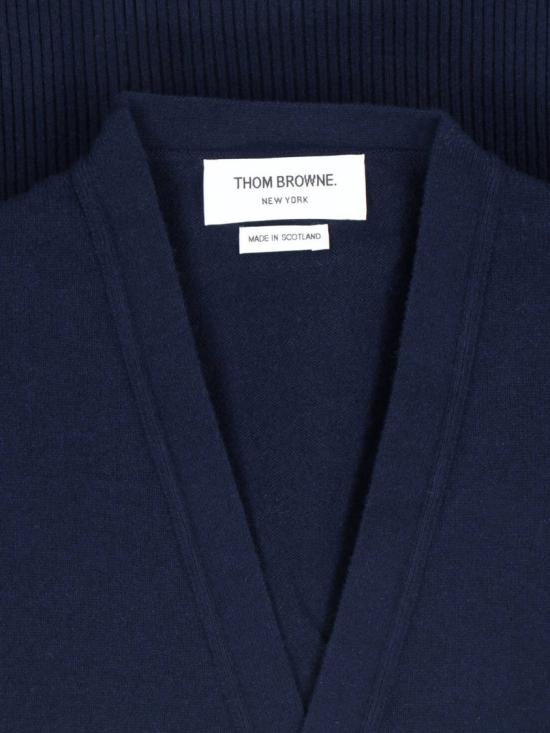26SS 톰브라운 가디건 MKC001A 00011415 Blue - THOM BROWNE