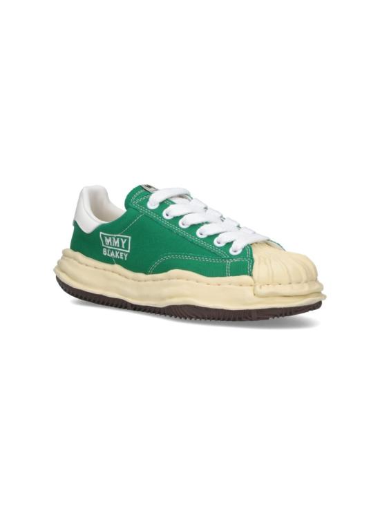  메종 미하라 야스히로 블레이키 VL OG 솔 캔버스 로우탑 A09FW732CL GREEN - MAISON MIHARA YASUHIRO