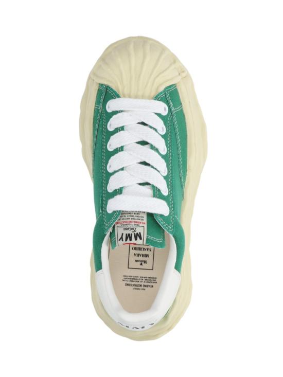  메종 미하라 야스히로 블레이키 VL OG 솔 캔버스 로우탑 A09FW732CL GREEN - MAISON MIHARA YASUHIRO