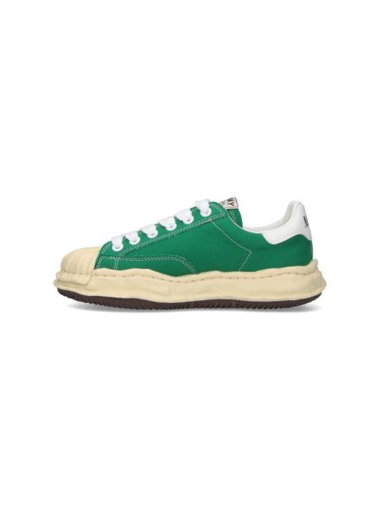  메종 미하라 야스히로 블레이키 VL OG 솔 캔버스 로우탑 A09FW732CL GREEN - MAISON MIHARA YASUHIRO