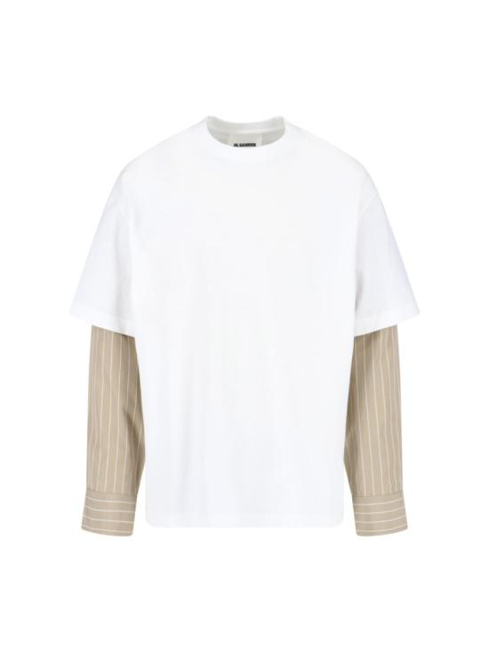 26SS 질샌더 반팔 티셔츠 J22GC0235 J20256100 White