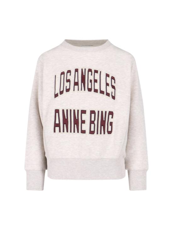 26SS 애니빙 긴팔 티셔츠 A 08 11677 BGI15OATMEAL MELANGE White