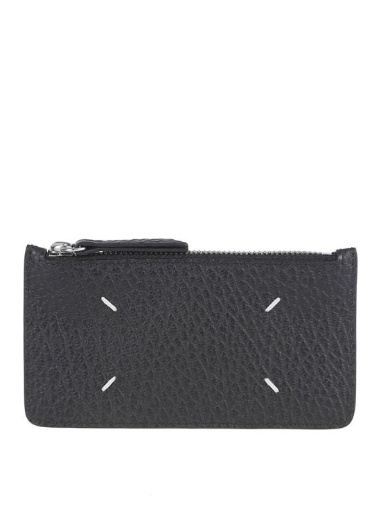 26SS 마르지엘라 스티치 레더 지퍼 카드 홀더 S56UI0143UP4455T8013 Grey