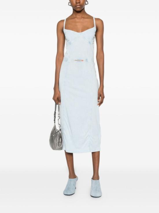 26SS 디젤 미디 원피스 A18358 0KIBY 01C Blue - DIESEL