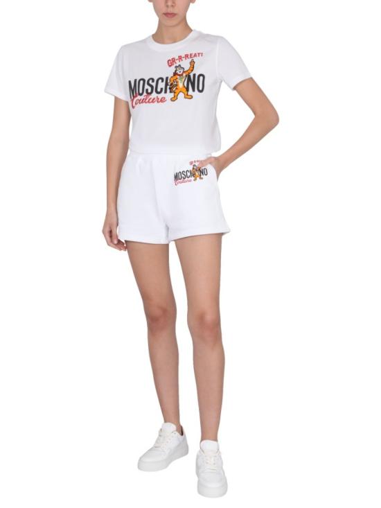  모스키노 숏팬츠 03781027 1001 White - MOSCHINO