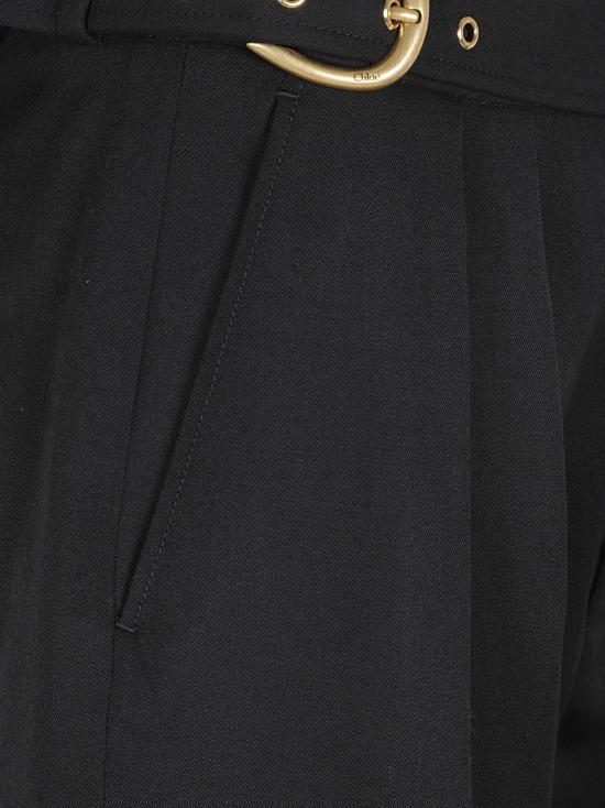 26SS 끌로에 스트레이트 팬츠 CH26SPA08067001 Black - CHLOE