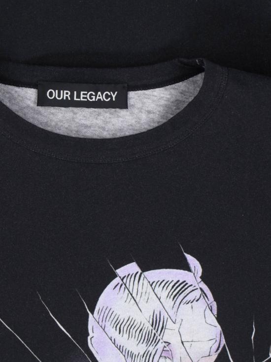 26SS 아워레가시 뉴 박스 티셔츠 사이버네틱 엔젤 프린트 M2266NCCYBERNETIC ANGEL PRINT Black - OUR LEGACY