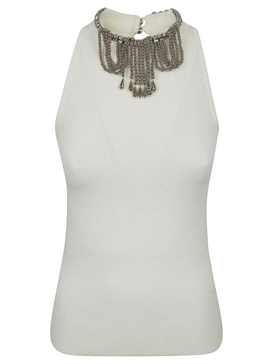 26SS 파코라반 민소매 티셔츠 26PMTO185ML0334 White