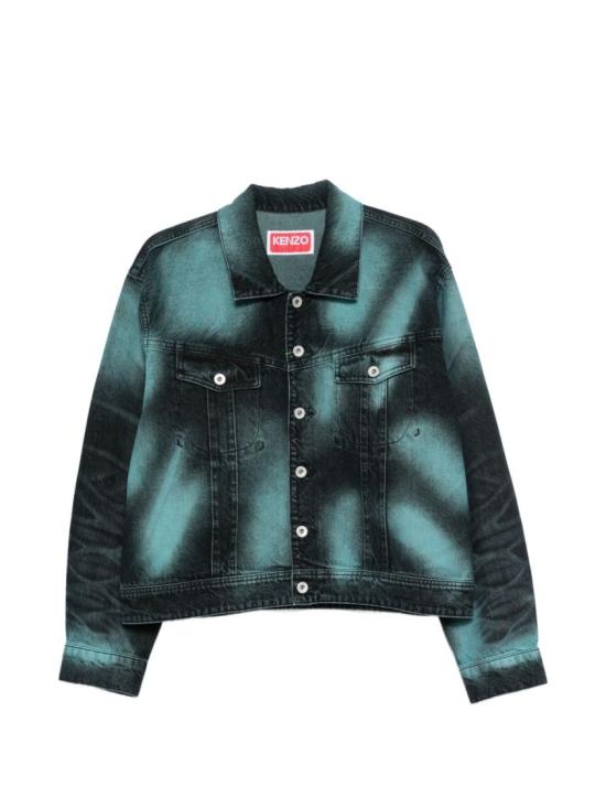 26SS 겐조 배지스 컷오프 트러커 베스트 FG55DV3146K7 62 Black