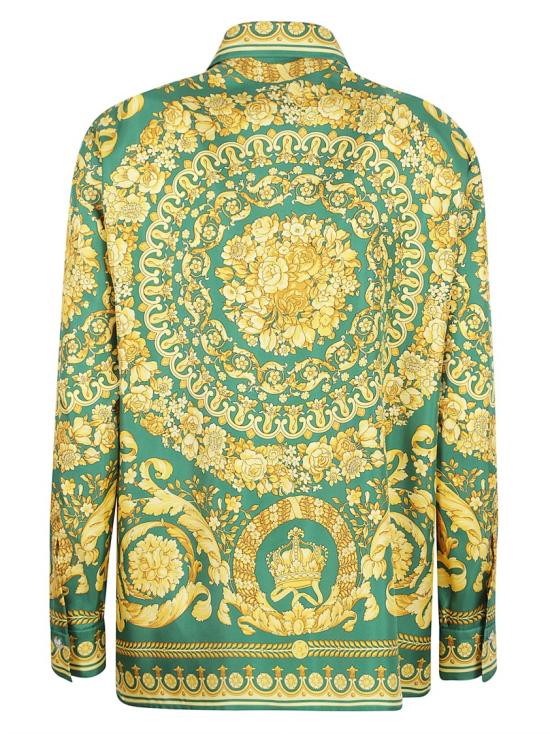 26SS 베르사체 블라우스 10013601A042365GD10 Green - VERSACE