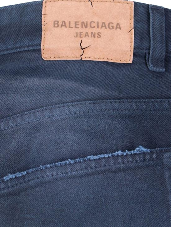 26SS 발렌시아가 커브드 니 팬츠 857194 TTW648074 Blue - BALENCIAGA