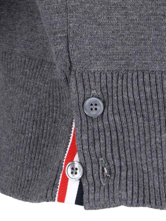 26SS 톰브라운 코튼 크레이프 4바 풀오버 MKA202A 00219035 Grey - THOM BROWNE