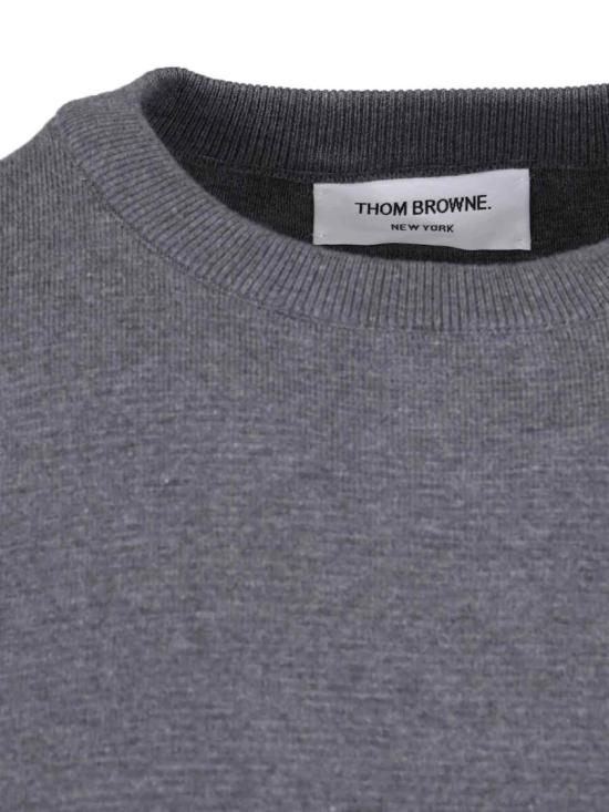 26SS 톰브라운 코튼 크레이프 4바 풀오버 MKA202A 00219035 Grey - THOM BROWNE