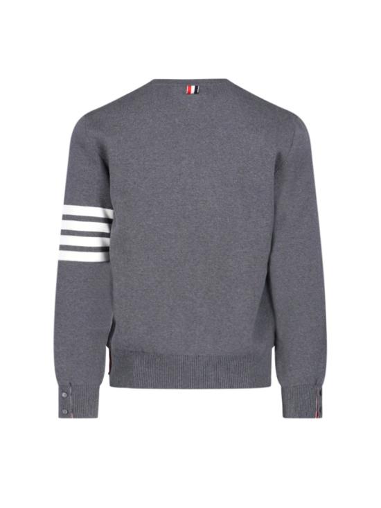 26SS 톰브라운 코튼 크레이프 4바 풀오버 MKA202A 00219035 Grey - THOM BROWNE