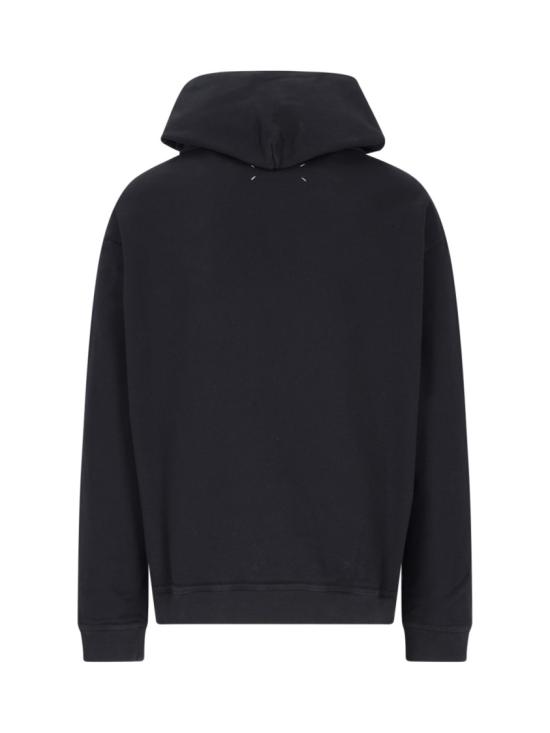 26SS 마르지엘라 업사이드 다운 자수 로고 후드 S50GU0167 S25503962 Black - MAISON MARGIELA