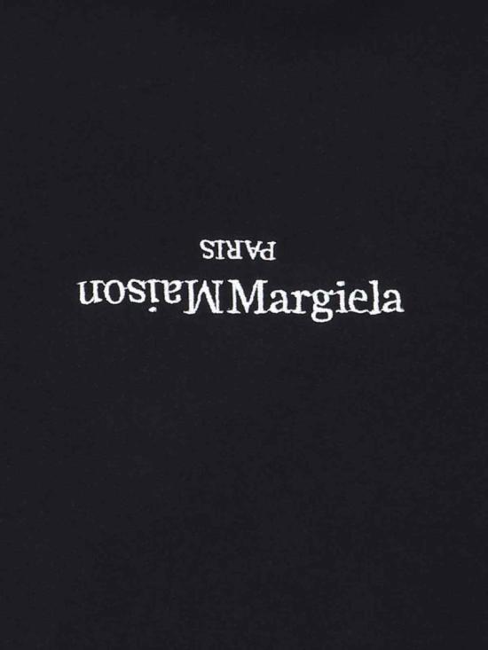 26SS 마르지엘라 업사이드 다운 자수 로고 후드 S50GU0167 S25503962 Black - MAISON MARGIELA