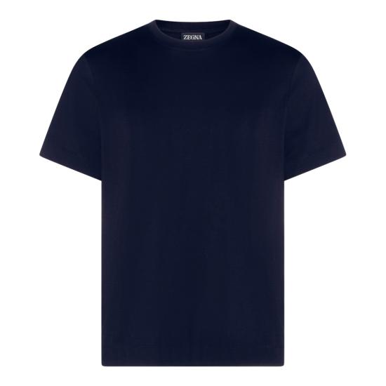 26SS 에르메네질도제냐 반팔 티셔츠 RUH360A3H765NLB09 Blue