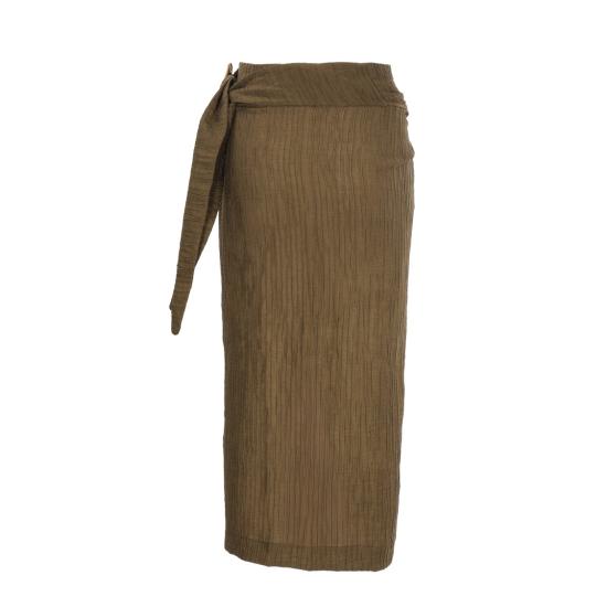  Hamoulet 미디 스커트 VEGA Brown