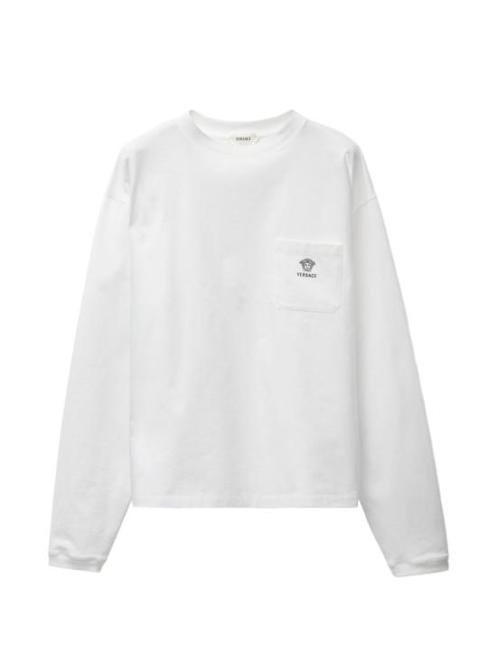 26SS 베르사체 반팔 티셔츠 10245731A179151W000 White
