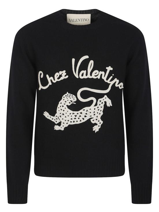 26SS 발렌티노 가라바니 스웨터 8V3KC37ABBN 0NO Black