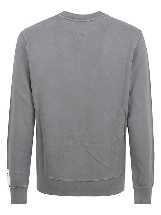 26SS 골든구스 골든 레터링 올리브 그린 스웨트셔츠 GMP01223P00064260318 Grey - GOLDEN GOOSE