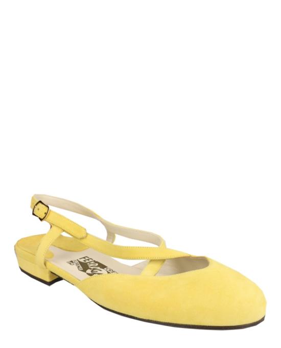  살바토레 페라가모 플랫 슈즈 01C108 685400 M 70009 6 Yellow - SALVATORE FERRAGAMO