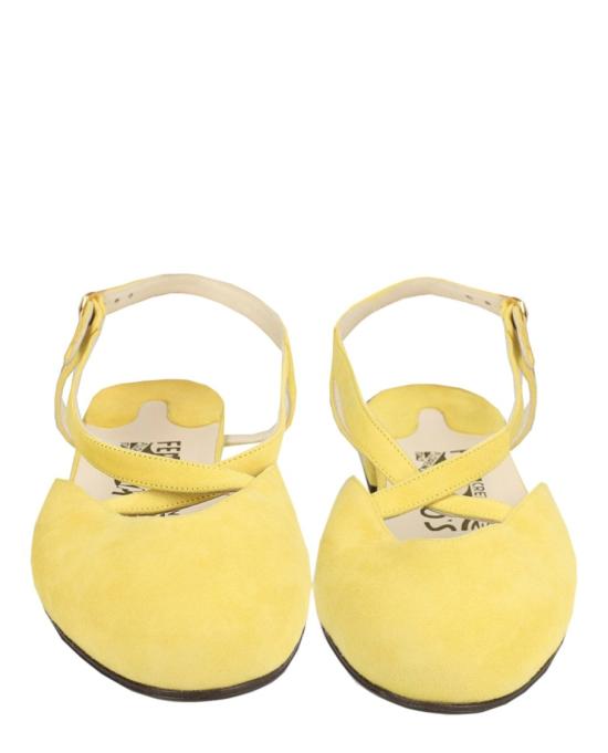  살바토레 페라가모 플랫 슈즈 01C108 685400 M 70009 6 Yellow - SALVATORE FERRAGAMO