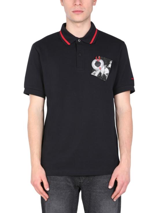  프레드 페리 바이 라프 시몬스 폴로 티셔츠 FP SM1851 38 102 Black