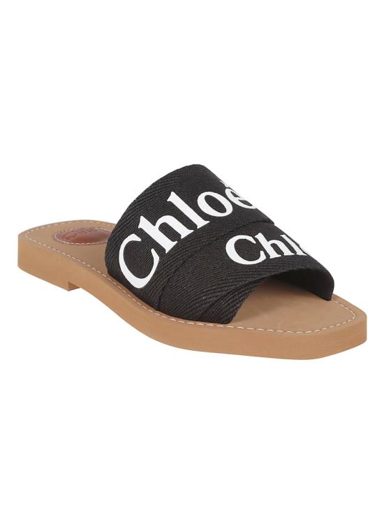 26SS 끌로에 우디 플랫 뮬 CHC22U188Z3001 Black - CHLOE