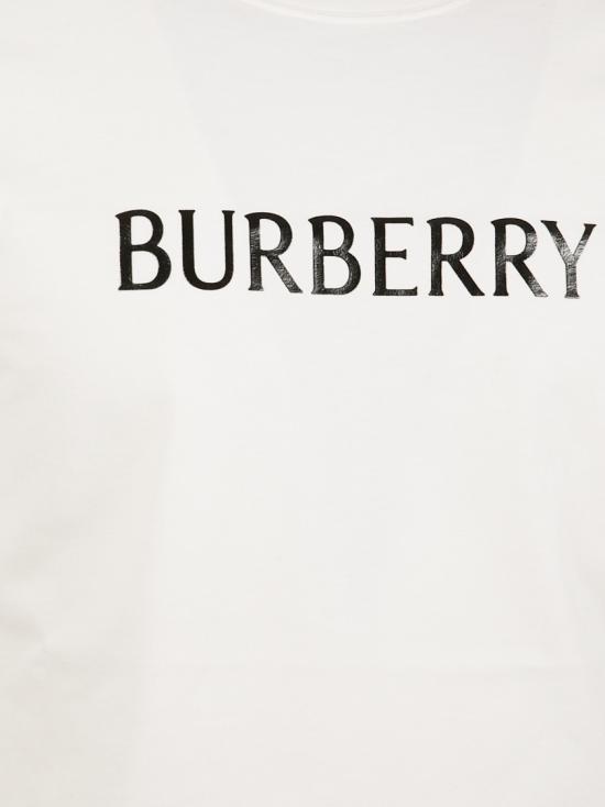 26SS 버버리 로고 코튼 티셔츠 8122389 B7078 White - BURBERRY