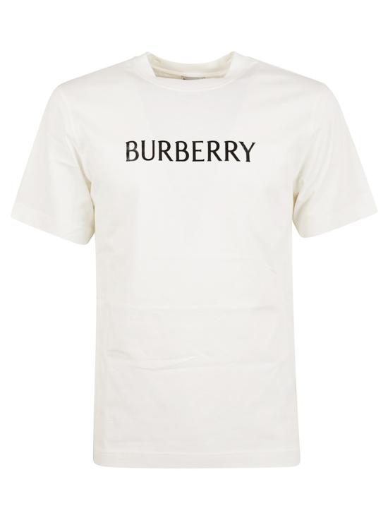 26SS 버버리 로고 코튼 티셔츠 8122389 B7078 White