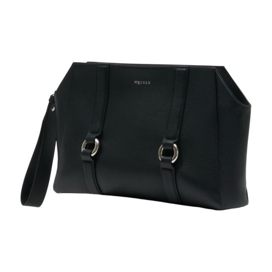 26SS 알렉산더 맥퀸 클러치/파우치 8578051AAWD1000 Black - ALEXANDER MCQUEEN