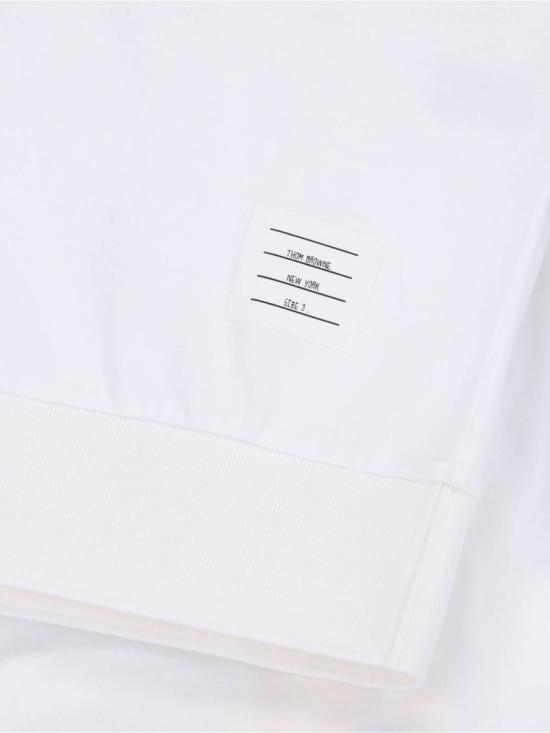  톰브라운 코튼 저지 4바 티 MJS303A J0253100 White - THOM BROWNE