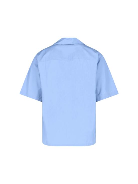 26SS 마르니 로고 포켓 반팔 셔츠 CUMU0213PP USCT88LWB31 Blue - MARNI